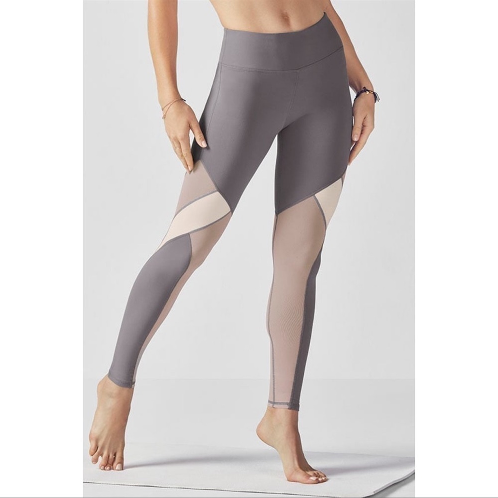 FABLETICS Mid-Rise Mesh Powerhold Leggings